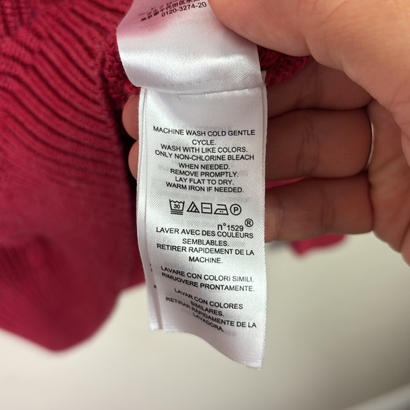 Lauren Ralph Lauren Black Label Wine Red Burgundy Cable-Knit Crewneck Sweater L - Picture 6 of 10